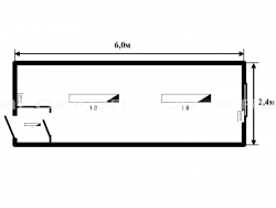Блок-контейнер 6м жилой для строительных объектов в Яндаре